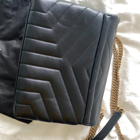 YSL - Saint Laurent - Black Small Loulou Bag - Picture 2 of 7